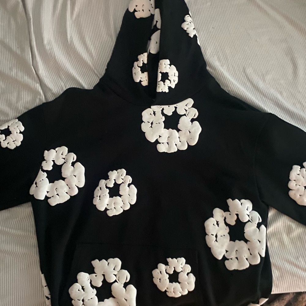 Black denim tears hoodie